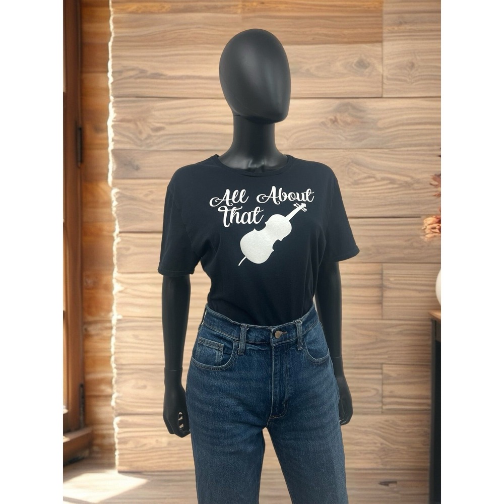 Fruit of the loom All About That  Music  Womens T-Shirt‎ 100% cotton